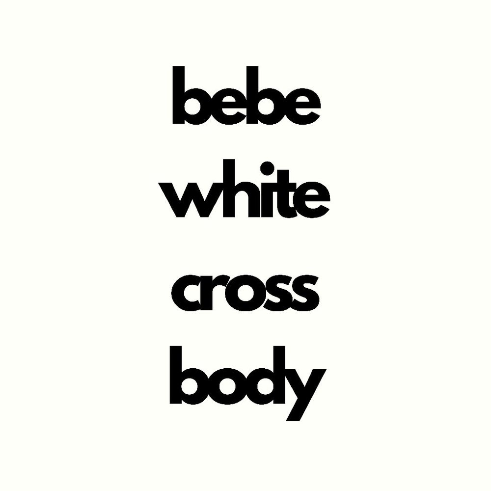 BeBe white crossbody
